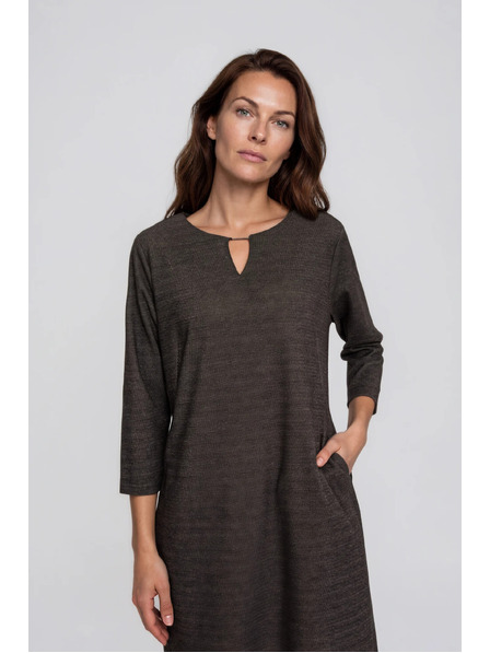 Moodo Elegantes braunes Kleid Moodo