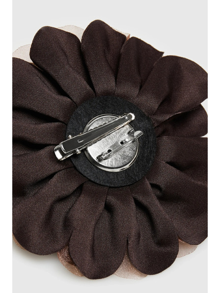 Moodo Brosche in Blumenform braun Moodo