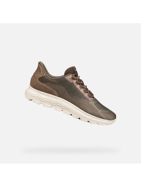 Geox Dunkelbraune Damen-Sneaker Geox Spherica Plus