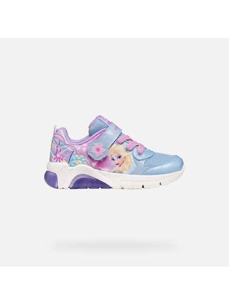 Geox Blaue leuchtende Mädchen-Sneaker Geox Fadinlight