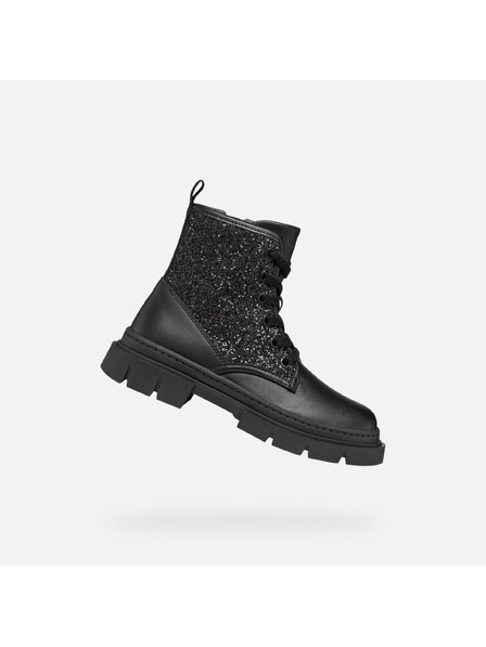 Geox Schwarze Mädchen-Knöchelschuhe Geox Karsyn