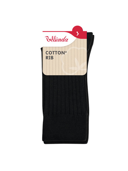 Bellinda COTTON RIB SOCKS - Damen Baumwollsocken - Schwarz