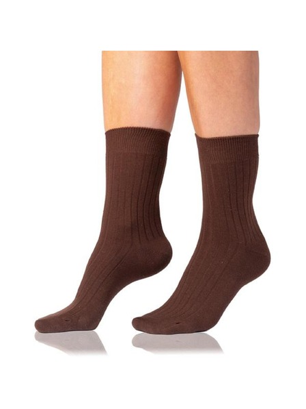 Bellinda COTTON RIB SOCKS - Damen Baumwollsocken - Braun