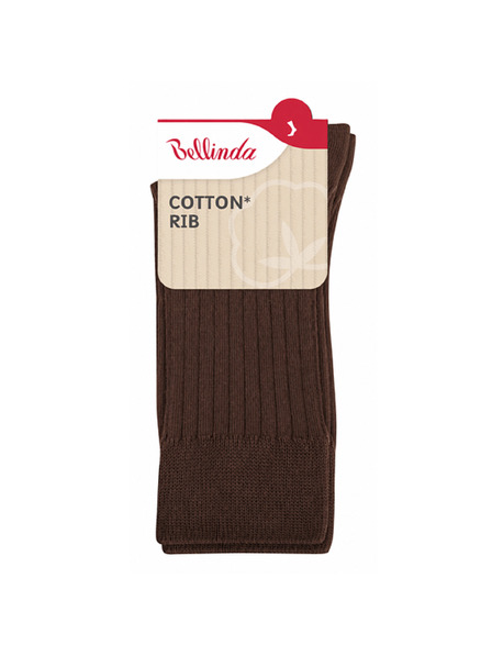 Bellinda COTTON RIB SOCKS - Damen Baumwollsocken - Braun