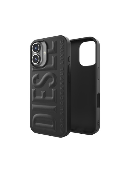 Diesel Diesel 3D Schutzhülle für iPhone 16 Biscotto Schwarz 60209