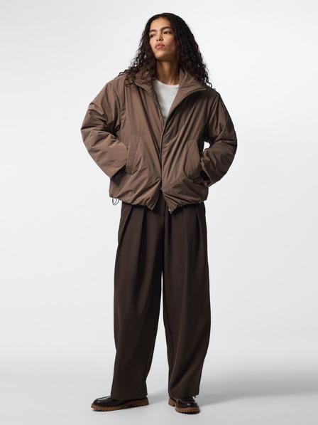 Pieces Braune Winterjacke SIF