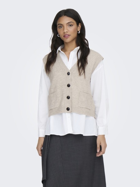 Jacqueline de Yong ÄrmelLoser Cardigan SUPER grau
