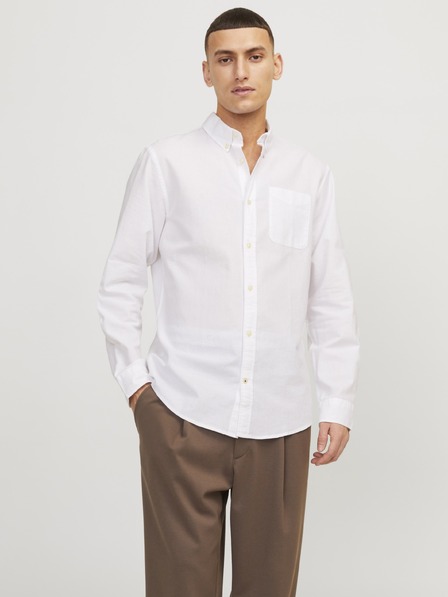 Jack & Jones Herrenhemd JJEoxford weiß
