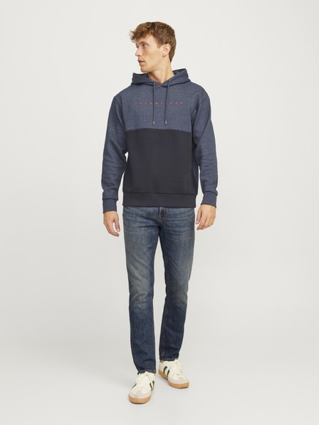 Jack & Jones JJICLARK Herren-Regular-Fit-Jeans blau