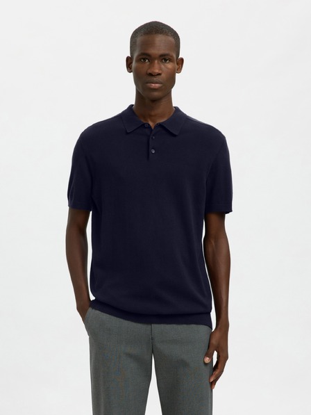 SELECTED Herren Poloshirt SELECTED blau
