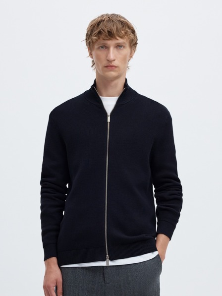 SELECTED Herren-Pullover mit Reißverschluss sky captain