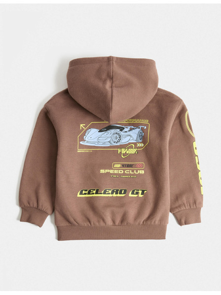 Marks & Spencer Kapuzenpullover mit Hot Wheels™ Motiv mit hohem Baumwollanteil (2–8 Jahre) Marks & Spencer braun