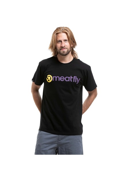 Meatfly Meatfly Herren-T-Shirt Joe Black / Purple