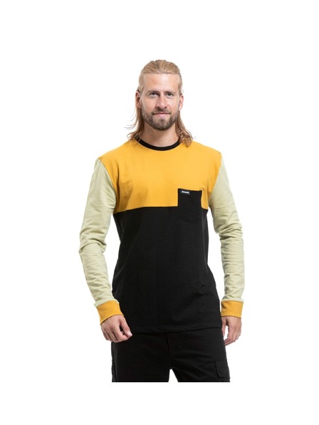 Meatfly Meatfly Herren-Langarm-T-Shirt Harvey Olive Light / Honey