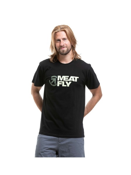 Meatfly Meatfly Herren-T-Shirt Revital Black / Green