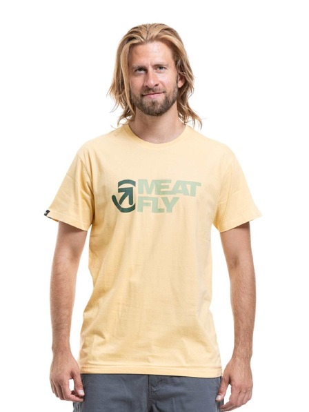 Meatfly Meatfly Herren T-Shirt Revital Cornsilk